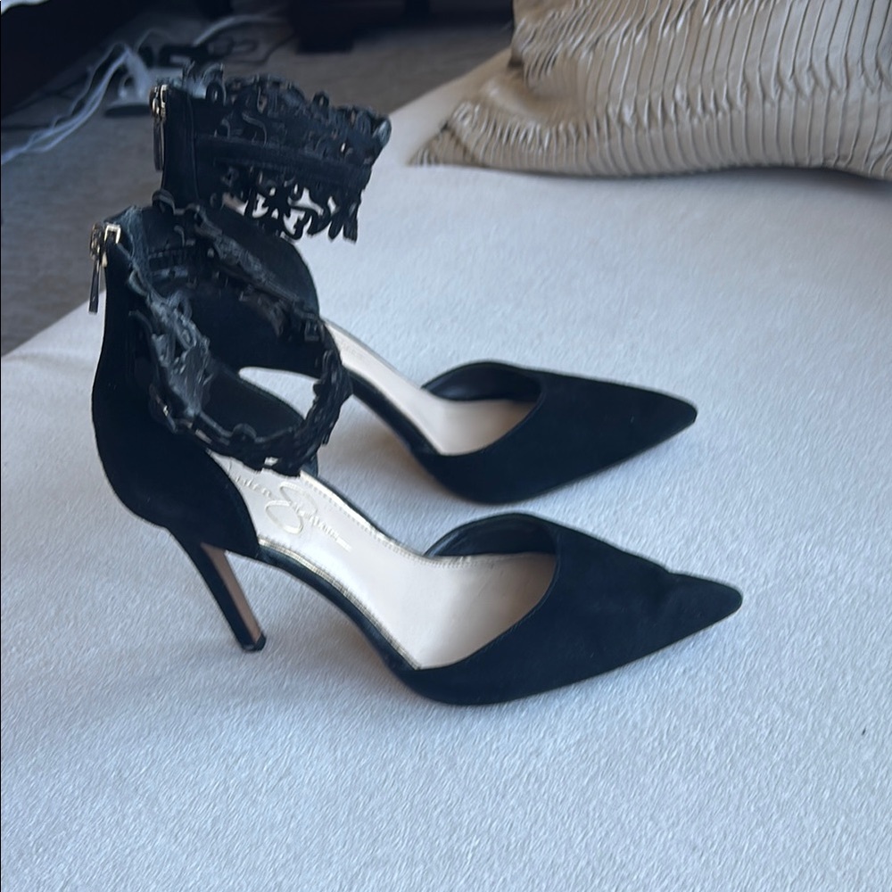 Jessica Simpson Black Suede Women's Heels